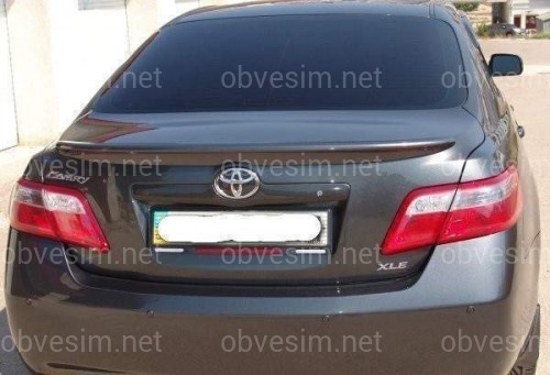 Спойлер лип багажника Toyota Camry 40 2006-2011 ABS пластик, под покраску