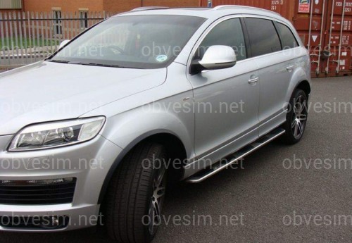 Пороги боковые OEM подножки Audi Q7 2006-2015