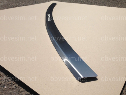Накладка на задний бампер Nissan Qashqai 2007-2013 (нержавеющая сталь)