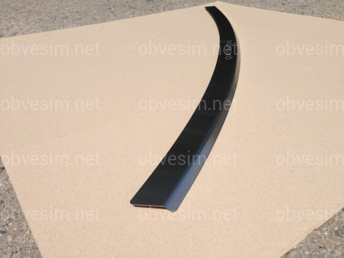 Накладка на задний бампер Nissan Qashqai 2007-2013 (нержавеющая сталь)