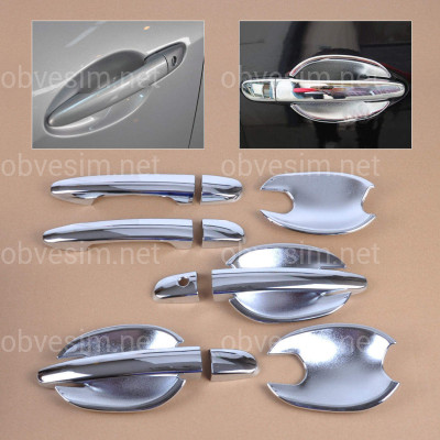 Хром накладки под ручки Mazda 3 / 6 2008-2012 хромированный пластик