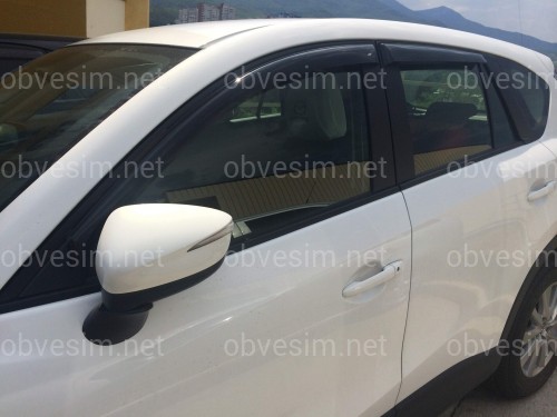 Дефлекторы окон вставные Mazda 323 BJ передние 1998-2002