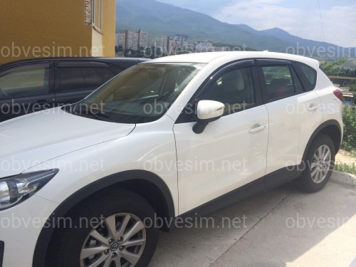Дефлекторы окон вставные Mazda 323 BJ передние 1998-2002