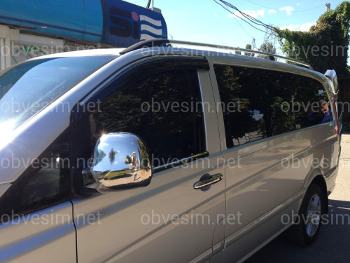 Накладки на ручки Mercedes-Benz Vito/Viano W639 2004-2014 4 шт. (нержавеющая сталь)