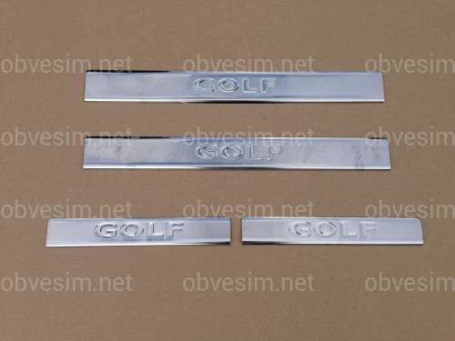 Накладки на пороги на метла Volkswagen Golf 6 2008-2012