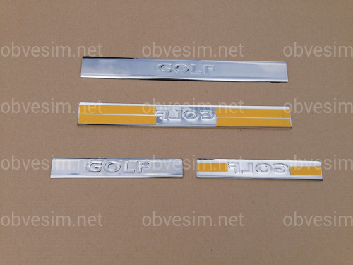 Накладки на пороги на метла Volkswagen Golf 6 2008-2012