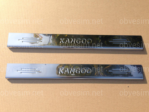 Накладки на пороги Renault Kango 2004-2008 2шт.