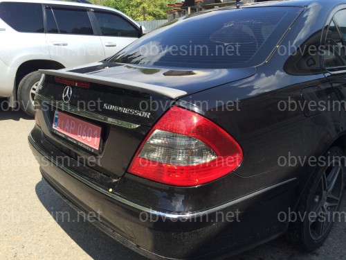 Спойлер лип багажника Mercedes-Benz E class W211 2003-2009 ABS пластик под покраску