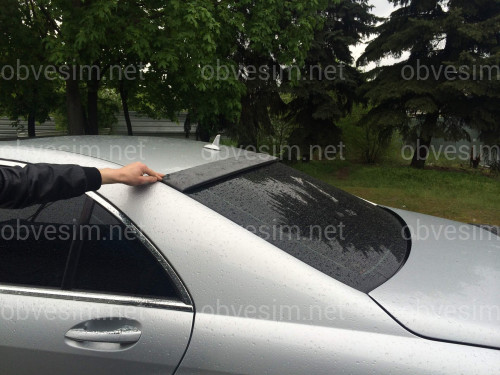 Козырёк на стекло Mercedes-Benz S class W221 2005-2013 ABS пластик под покраску