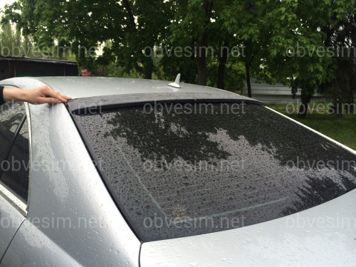 Козырёк на стекло Mercedes-Benz S class W221 2005-2013 ABS пластик под покраску