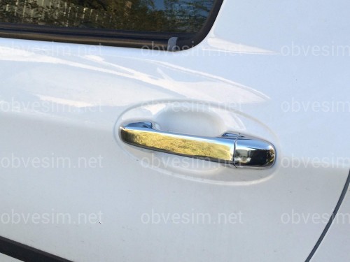 Накладки на ручки Toyota Yaris 2011-2015 (нержавеющая сталь)