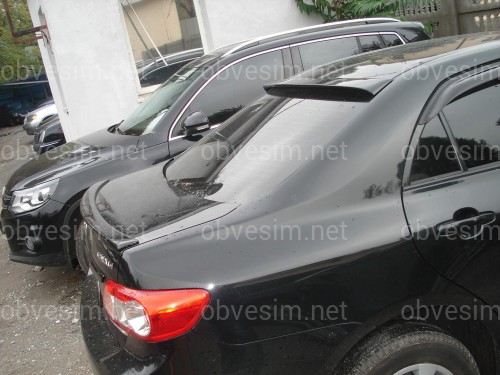 Спойлер лип багажника Toyota Corolla 2007-2012 стеклопластик под покраску