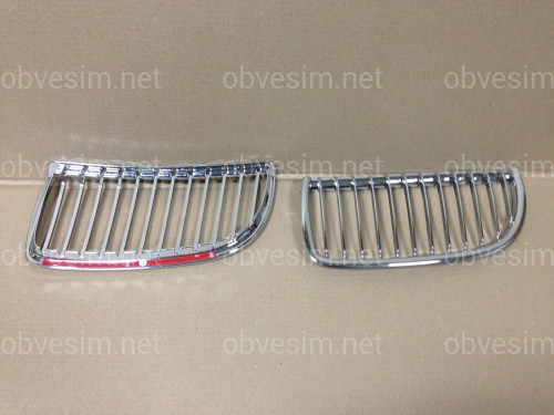 Хром накладка на решетку BMW 3 series E90 2005-2011