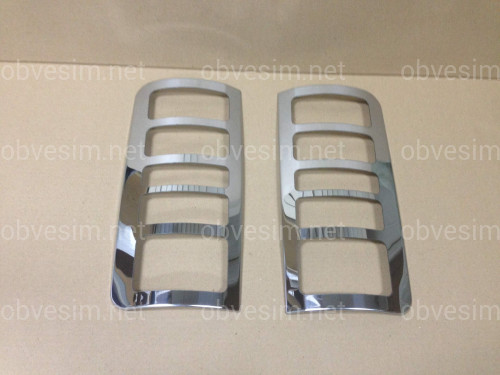 Хром накладки на стопы Ford Transit Connect/Tourneo 2004-2009 (нержавеющая сталь)