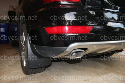 Брызговики Mercedes Benz ML 164 2005-2010 без порогов комплект 4шт
