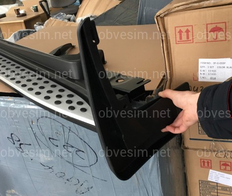 Брызговики передние Mercedes Benz ML-class W164 2005-2011 / GL-class X164 2006-2012 ПОД ПОРОГ комплект 2шт.