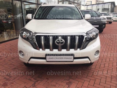Передние фары Style черные Toyota Land Cruiser Prado 150 рестайлинг 2013-2017