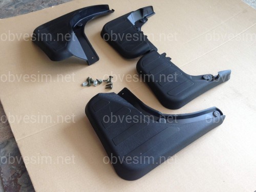 Брызговики Mercedes Benz GLK X204 2008-2015 под порог комплект 4 шт.