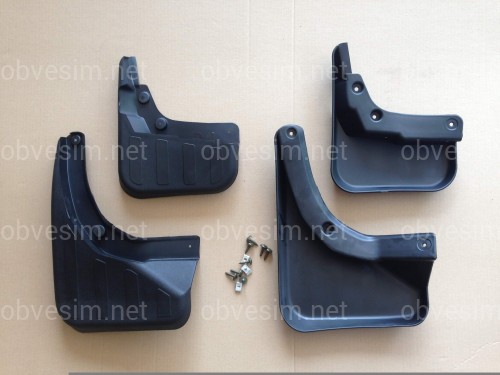 Брызговики Mercedes Benz GLK X204 2008-2015 под порог комплект 4 шт.