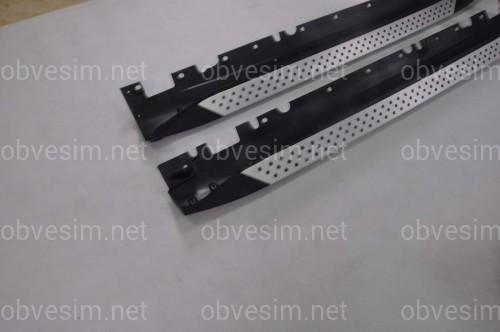Пороги боковые ОЕМ подножки BMW X5 E70 2007-2013