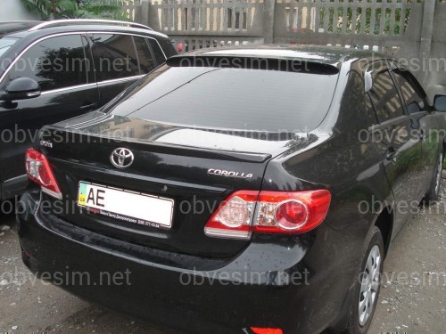 Спойлер лип багажника Toyota Corolla 2007-2012 ABS пластик под покраску