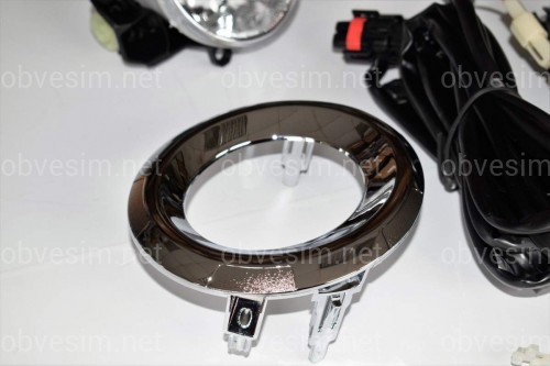 Противотуманные фары  Toyota Land Cruiser Prado 150 2013- с хром кольцами