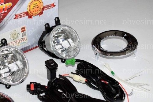 Противотуманные фары  Toyota Land Cruiser Prado 150 2013- с хром кольцами