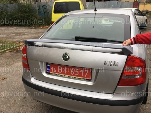 Спойлер на багажник RS Skoda Octavia A5 2004-2013 ABS пластик под покраску