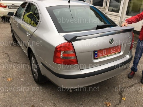 Спойлер на багажник RS Skoda Octavia A5 2004-2013 ABS пластик под покраску