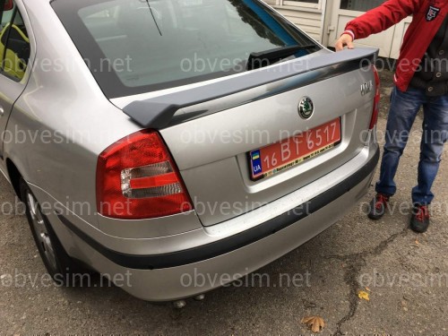 Спойлер на багажник RS Skoda Octavia A5 2004-2013 ABS пластик под покраску