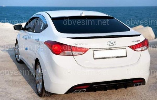 Козырек на стекло Hyundai Elantra MD 2010-2015   ABS пластик под покраску