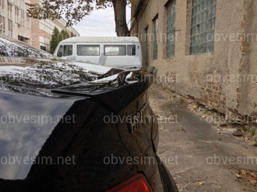 Спойлер лип багажника Hyundai Accent 2011-2015 ABS пластик под покраску