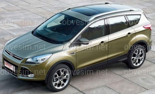 Рейлинги на крышу Ford Kuga Escape 2013-2019 качество оригинала (алюминий 2шт.)