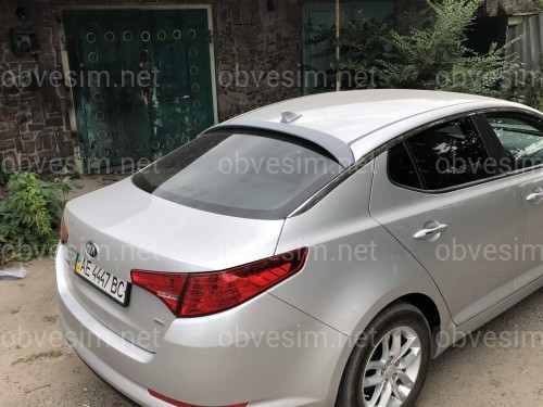 Козырек на стекло Kia Optima 2010-2015 ABS пластик под покраску