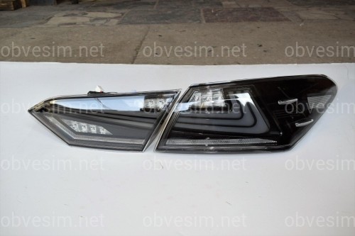 Задние диодные фонари Toyota Camry 70 2018- дымчатые