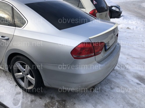 Спойлер лип на багажник Volkswagen Passat B7 / B8 USA 2011-2019 ABS пластик под покраску