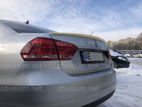 Спойлер лип на багажник Volkswagen Passat B7 / B8 USA 2011-2019 ABS пластик под покраску