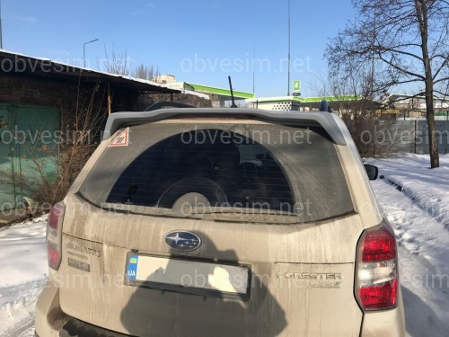 Спойлер козырек Subaru Forester 2013-2018 ABS пластик под покраску
