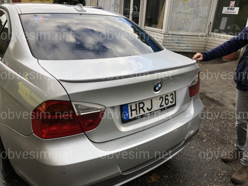 Спойлер-лип багажник BMW 3 series E90 2005-2011 ABS пластик под покраску