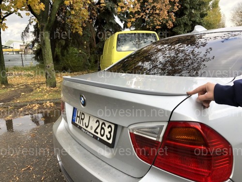 Спойлер-лип багажник BMW 3 series E90 2005-2011 ABS пластик под покраску