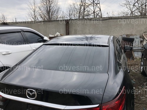Козырек на стекло Mazda 6 2013- ABS пластик под покраску