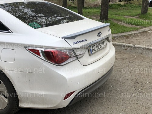 Спойлер лип багажника Hyundai Sonata 2010-2014 АБС пластик под покраску