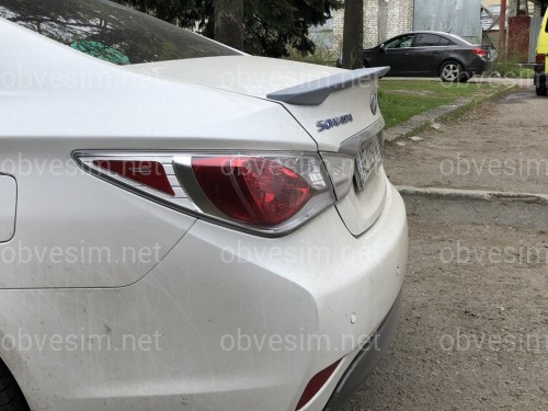 Спойлер лип багажника Hyundai Sonata 2010-2014 АБС пластик под покраску