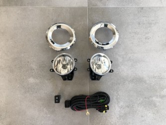 Противотуманные фары Toyota Land Cruiser Prado 150 2013- с хромированной окантовкой 