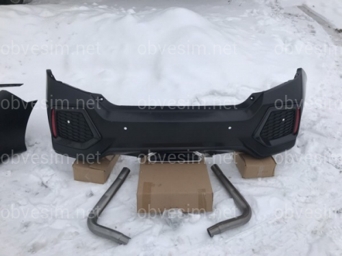 Выхлопная труба SI Honda Civic 4D 2016- для 1.5