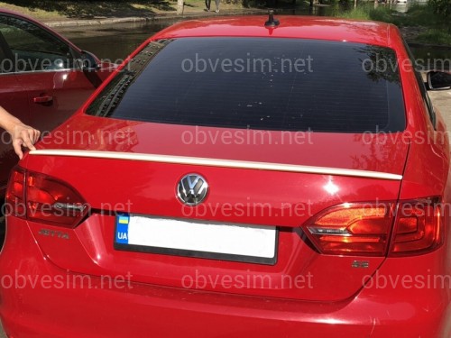 Спойлер лип багажника Volkswagen Jetta 2010-2017 ABS пластик под покраску