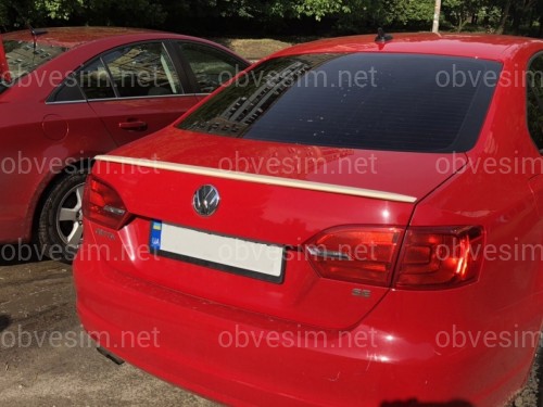 Спойлер лип багажника Volkswagen Jetta 2010-2017 ABS пластик под покраску