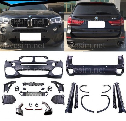 Комплект обвеса M-Tech для BMW X5 F15 (передний / задний бампер, пороги, арки,трубы)