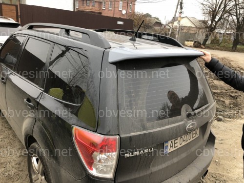 Спойлер козырек Subaru Forester 2008-2012 ABS под покраску