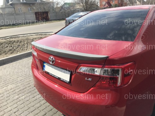 Спойлер лип багажника Toyota Camry 50 USA 2012-2014 ABS пластик под покраску